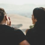 couple wears black shirt